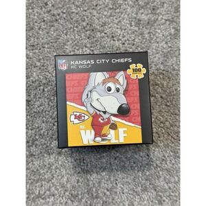 MasterPieces - Kansas City Chiefs - NFL Mascot 100 Piece Jigsaw Puzzle - KC Wolf